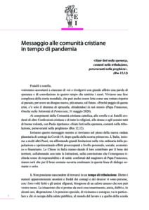 Il testo del Messaggio in pdf