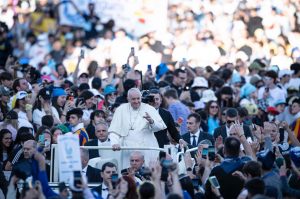 Vaticano, 18 aprile 2022.L'incontro degli Adolescenti con Papa Francesco.